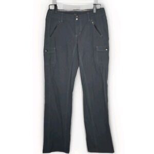 Women's Kuhl Cargo Pants Gray Size 8 Regular Outdoor Hiking Nylon Pockets